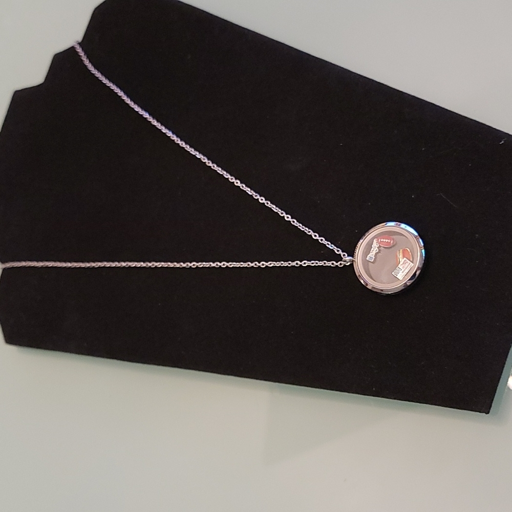 Floating  Charms in a locket American themed